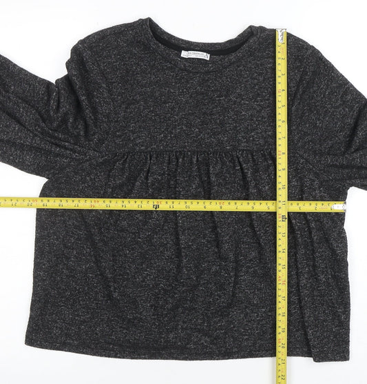 Womens UK Size 8 ZARA TRF Grey Pullover Jumper