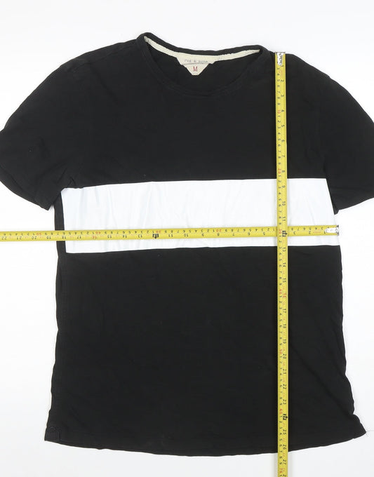 Mens UK Size M rag & bone Black T-Shirt
