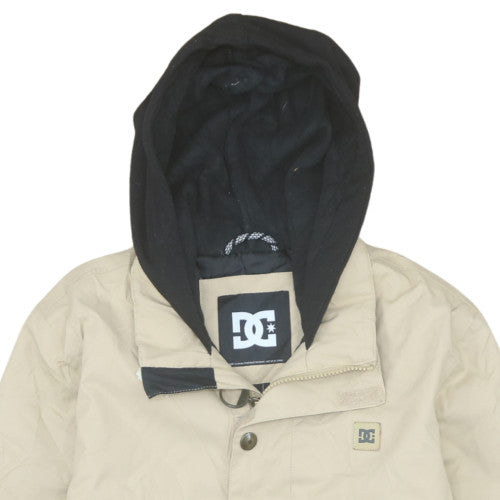 Additional view of DC Shoes boys’ beige hooded waterproof winter parka jacket, size 12