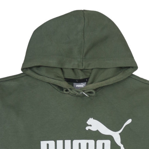 Mens UK Size L PUMA Green Pullover Hoodie