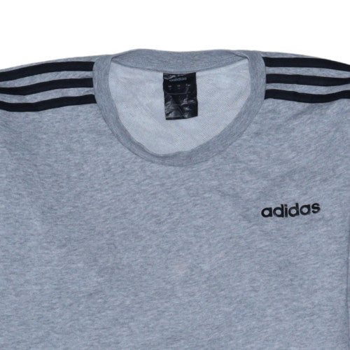 Mens UK Size M adidas Grey Pullover Sweatshirt