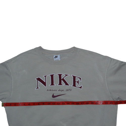 Womens UK Size XS Nike Beige Pullover Sweatshirt