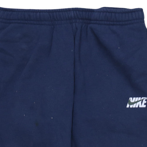 Mens UK Size L Nike Regular Fit Jogger Blue Trousers