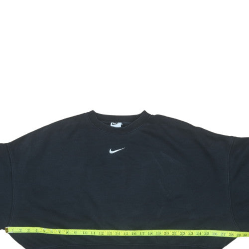 Womens UK Size M Nike Black Pullover Sweatshirt