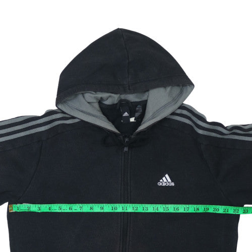 Mens UK Size L adidas Black Full Zip Hoodie