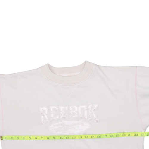 Womens UK Size 12 Reebok Beige Pullover Sweatshirt