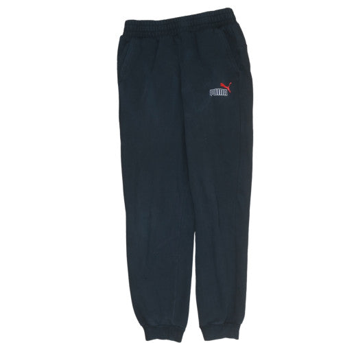 Boys UK Size 13-14 Years PUMA Regular Fit Jogger Black Trousers