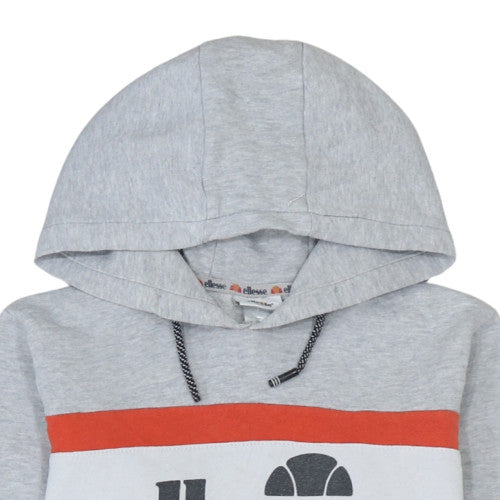 Additional view of Ellesse boys’ grey pullover hoodie 14 years logo fleece sweatshirt