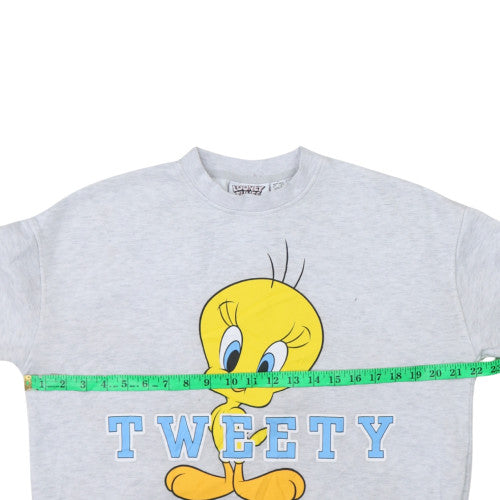 Womens UK Size S Looney Tunes Grey Pullover Sweatshirt