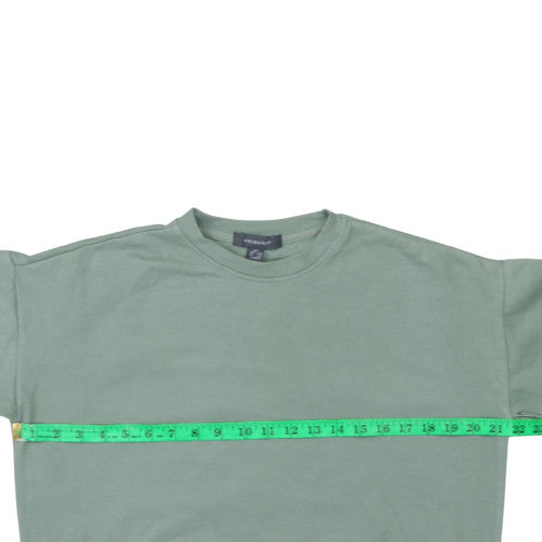 Womens UK Size 2XS Primark Green Pullover Sweatshirt