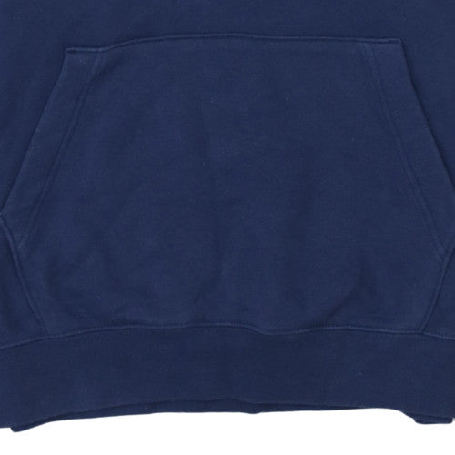 Mens UK Size M Nike Blue Pullover Hoodie