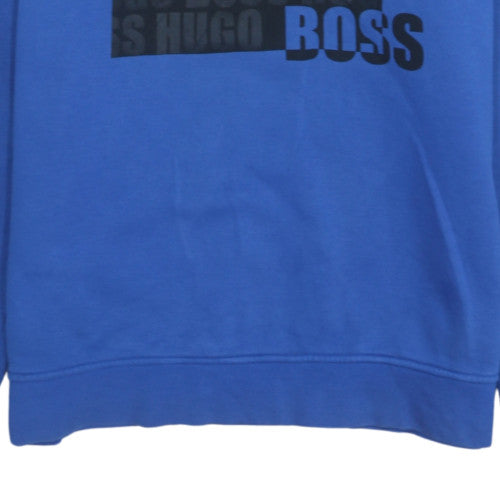 Boys UK Size 16 Years HUGO BOSS Blue Pullover Hoodie