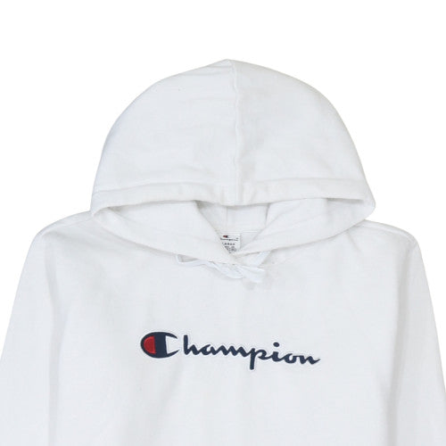 Womens UK Size XL Champion White Pullover Hoodie