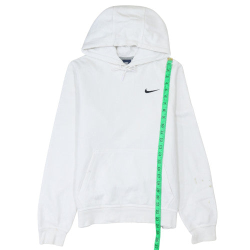 Mens UK Size L Nike White Pullover Hoodie