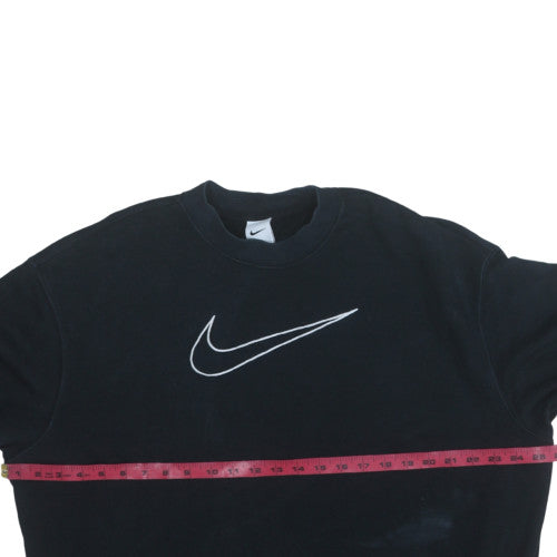 Womens UK Size M Nike Black Pullover Sweatshirt
