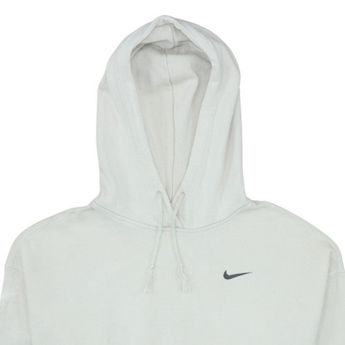 Mens UK Size L Nike White Pullover Hoodie