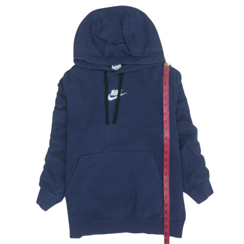 Mens UK Size S Nike Blue Pullover Hoodie