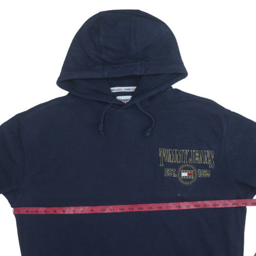 Mens UK Size XL Tommy Jeans Blue Pullover Hoodie