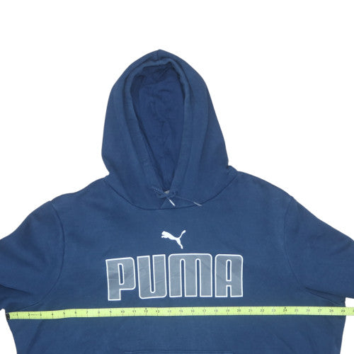 Mens UK Size 2XL PUMA Blue Pullover Hoodie