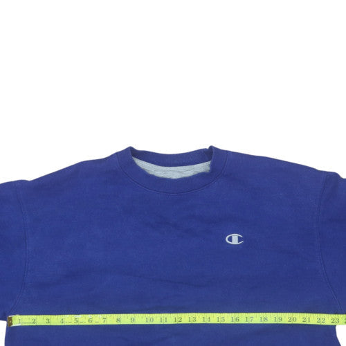 Womens UK Size L Champion Blue Pullover Sweatshirt