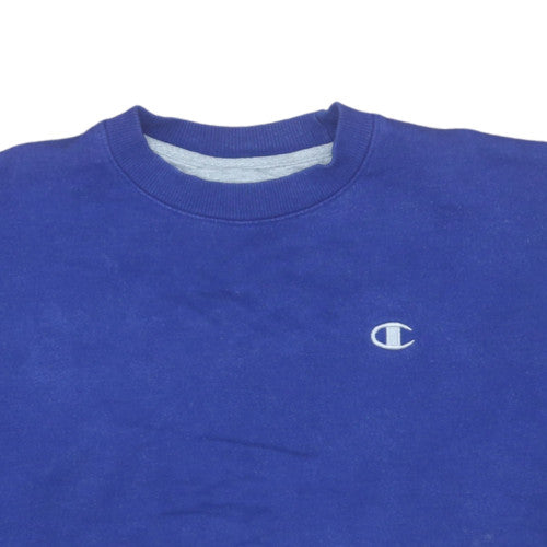 Womens UK Size L Champion Blue Pullover Sweatshirt