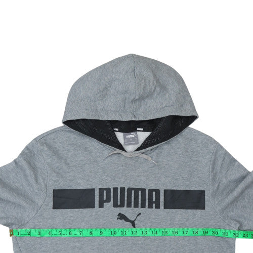Mens UK Size M PUMA Grey Pullover Hoodie