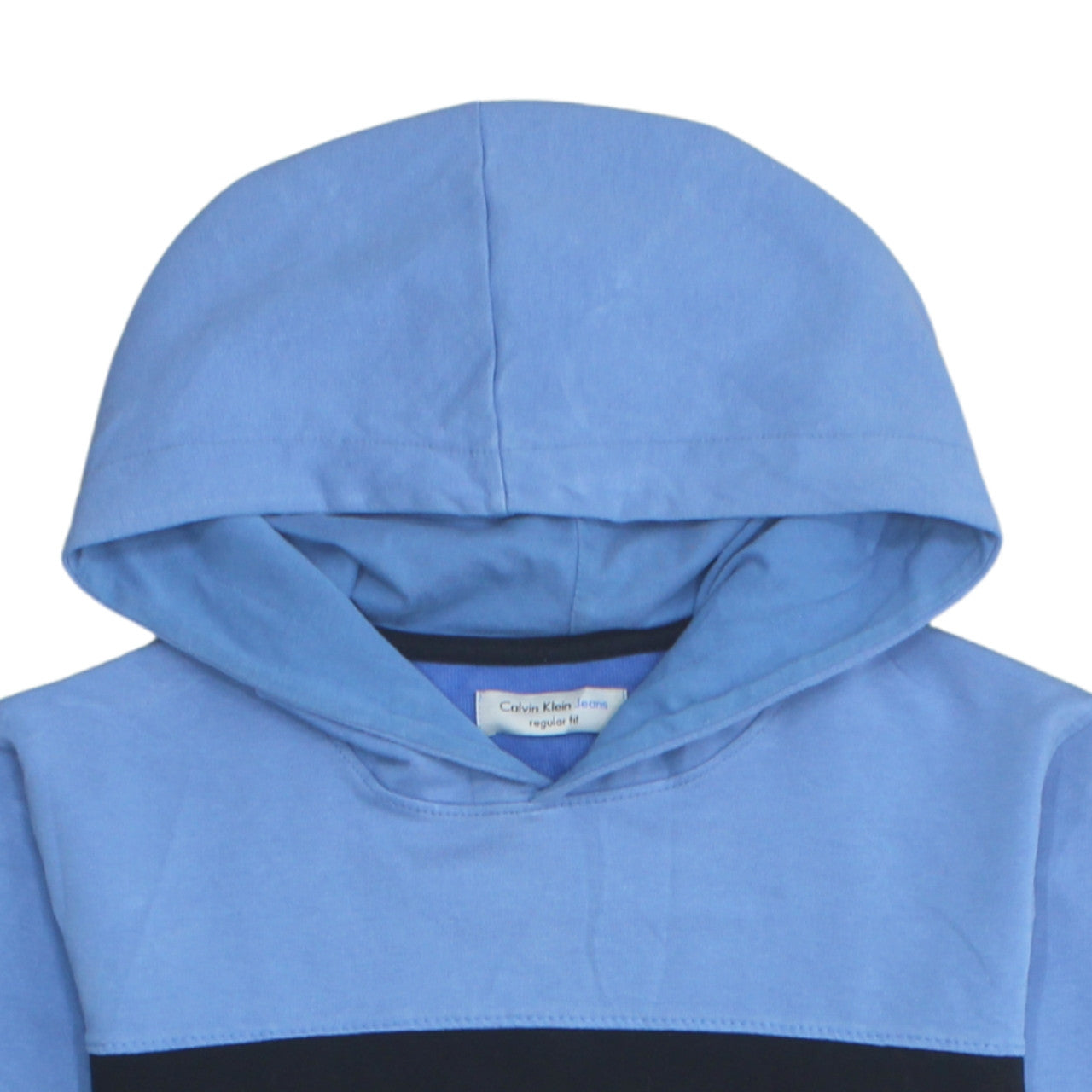 Mens UK Size M Calvin Klein Jeans Blue Pullover Hoodie