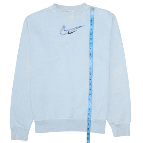 Womens UK Size M Nike Blue Pullover Sweatshirt