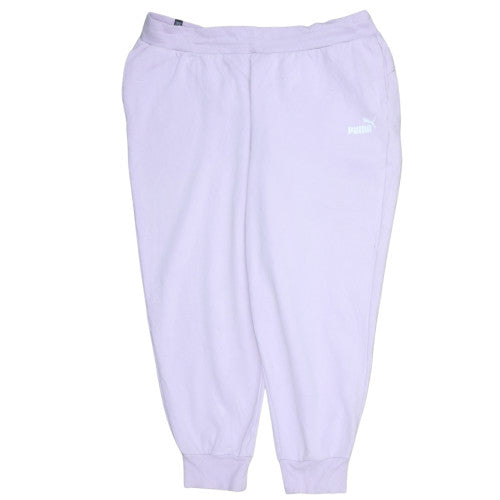 Additional front view of Puma Women Purple 2XL Fleece Jogger Sweatpants
