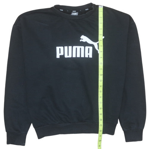 Womens UK Size M PUMA Black Pullover Sweatshirt