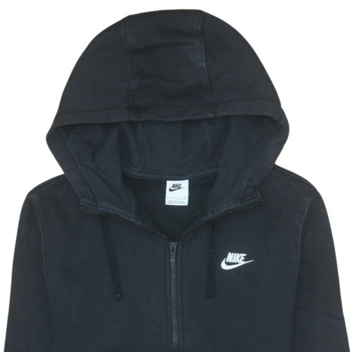 Womens UK Size S Nike Black Full Zip Hoodie