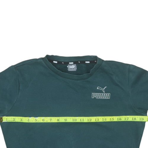 Womens UK Size S PUMA Green Pullover Sweatshirt