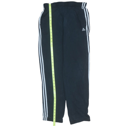 Mens UK Size S adidas Regular Fit Track Pants Black Trousers