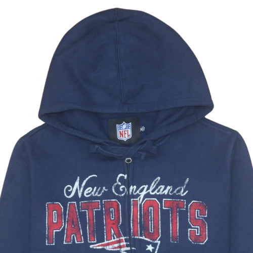 Womens UK Size XL NFL Blue Full Zip Hoodie