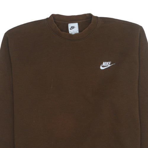 Womens UK Size M Nike Brown Pullover Sweatshirt