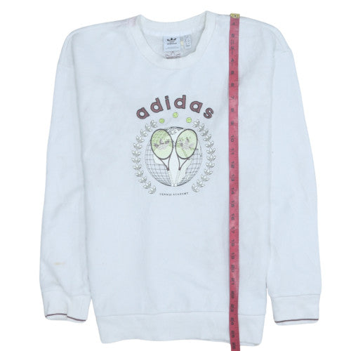Womens UK Size S adidas White Pullover Sweatshirt