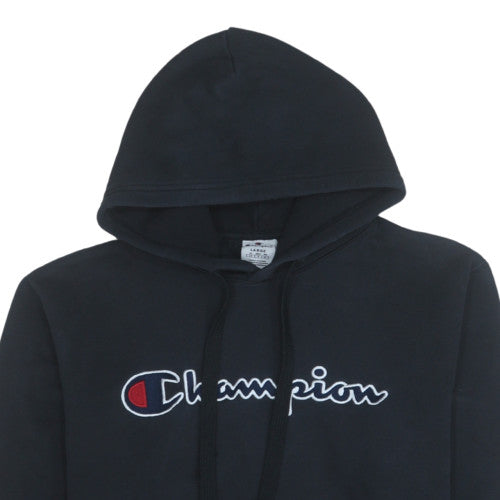 Womens UK Size L Champion Black Pullover Hoodie
