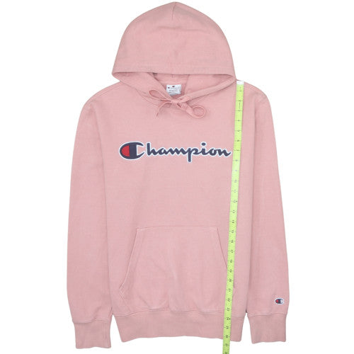 Womens UK Size M Champion Pink Pullover Hoodie