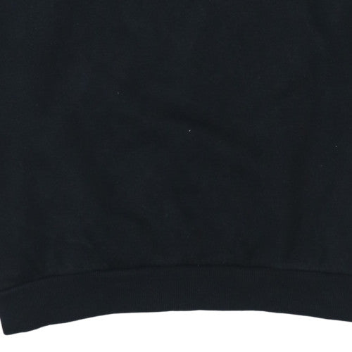 Additional view of Nike girls’ black gold logo xl sweatshirt crew neck pullover