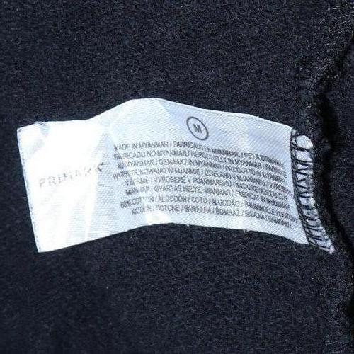 Mens UK Size M Primark Black Pullover Hoodie