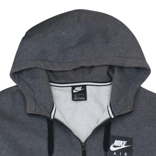 Mens UK Size L Nike Grey Full Zip Hoodie