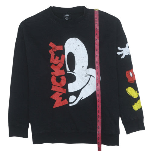 Womens UK Size S Disney Black Pullover Sweatshirt