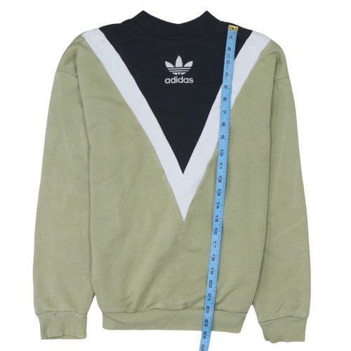 Womens UK Size S adidas Green Pullover Sweatshirt