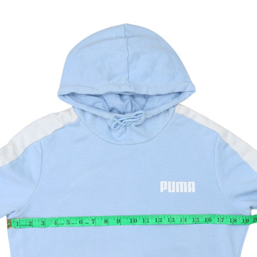 Womens UK Size M PUMA Blue Pullover Hoodie