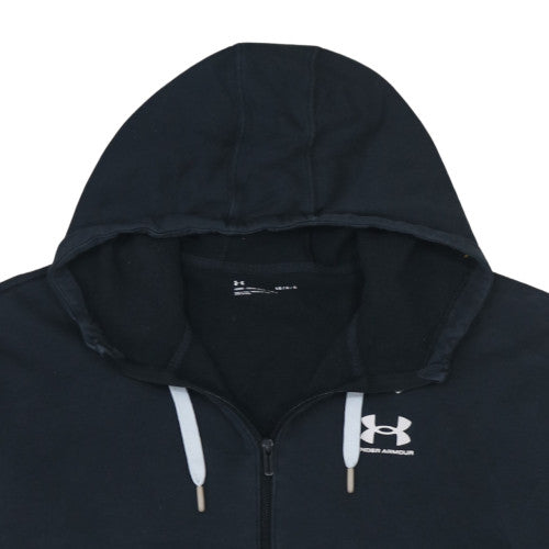 Mens UK Size L Under armour Black Full Zip Hoodie