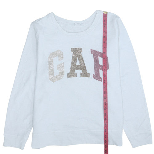 Womens UK Size XL Gap White Pullover Sweatshirt
