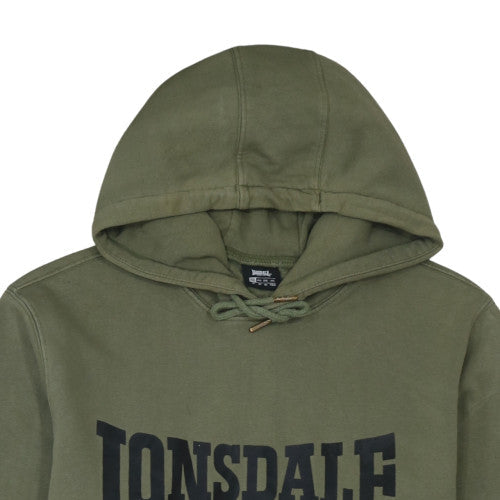 Mens UK Size 2XL Lonsdale Green Pullover Hoodie