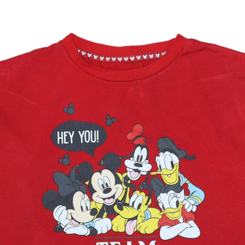 Womens UK Size S Disney Red Pullover Sweatshirt