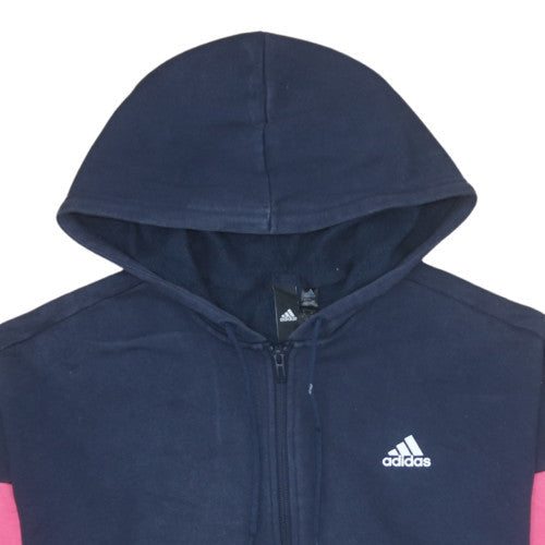 Womens UK Size L adidas Blue Full Zip Hoodie