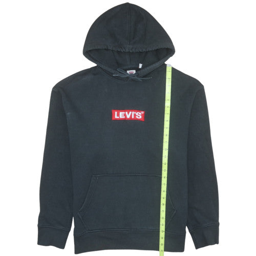 Mens UK Size M Levi's Black Pullover Hoodie